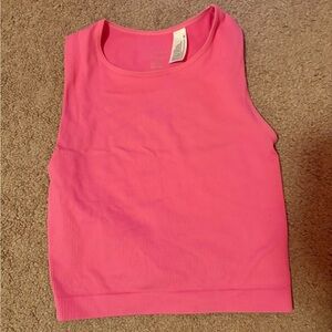 a new day Bright Pink Ribbed Tank